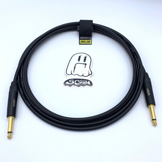 SORRY Straight to Straight Guitar / Instrument Cable - BLACK