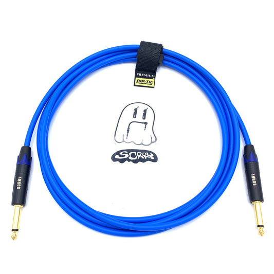 SORRY Straight to Straight Guitar / Instrument Cable - BLUE