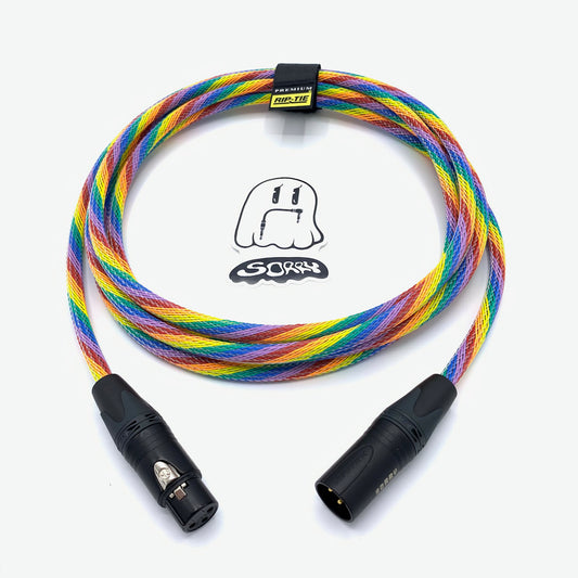 SORRY Microphone Cable - RAINBOW