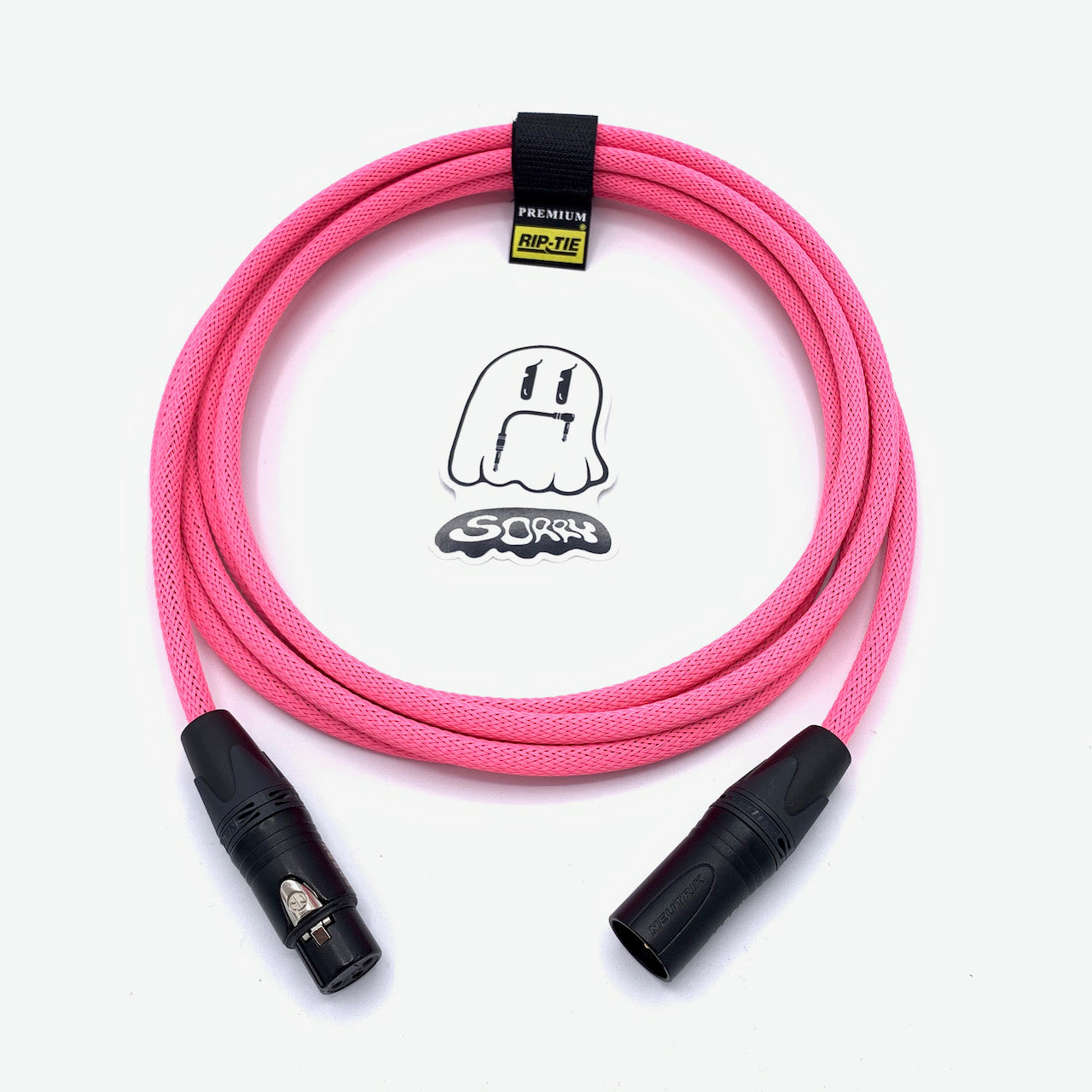 SORRY Microphone Cable - NEON PINK