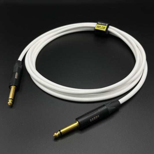 SORRY Straight to Straight Guitar / Instrument Cable - WHITE
