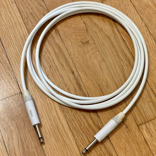 SORRY Straight to Straight Guitar / Instrument Cable - WHITE SNOW