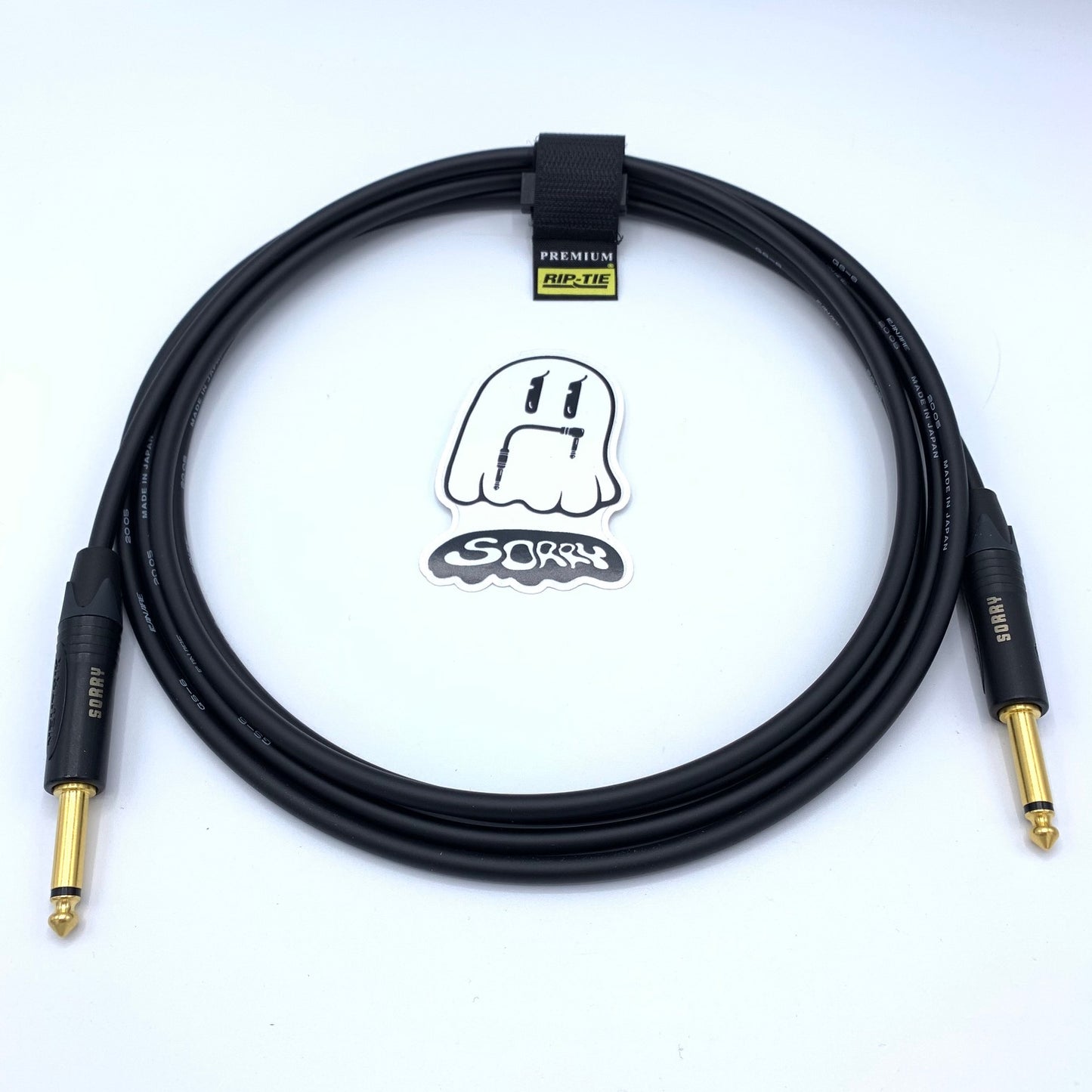 SORRY Straight to Straight Guitar / Instrument Cable - Standard Black