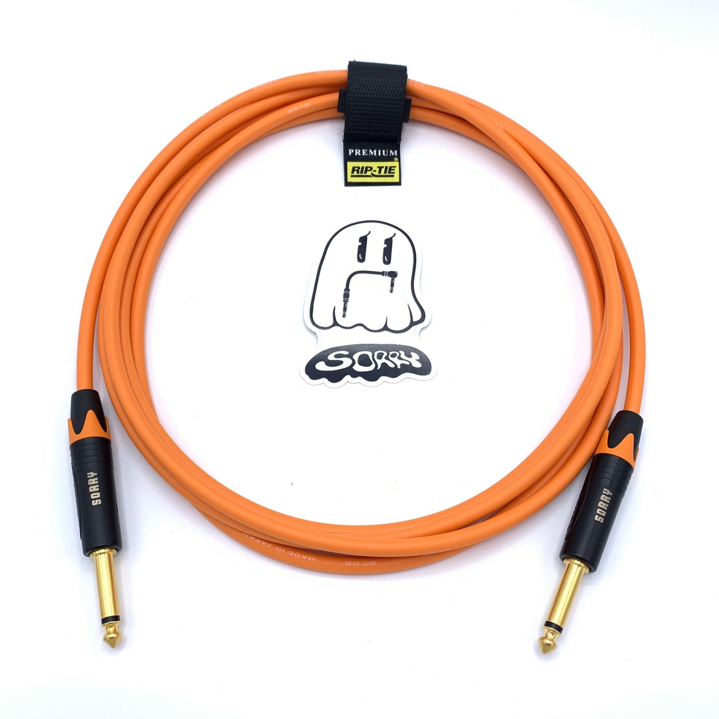 SORRY Straight to Straight Guitar / Instrument Cable - Standard Orange