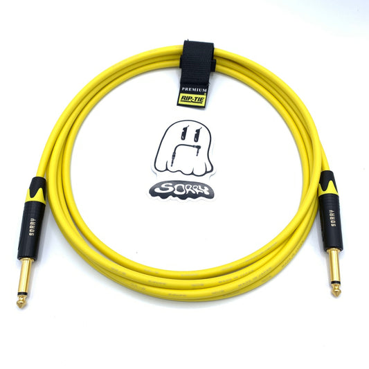 SORRY Straight to Straight Guitar / Instrument Cable - Standard Yellow