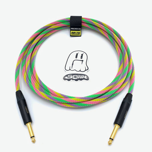 SORRY Straight to Straight Guitar / Instrument Cable - Sherbet