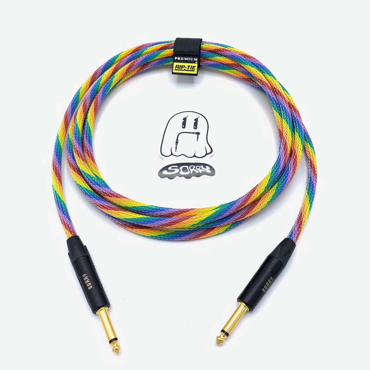SORRY Straight to Straight Guitar / Instrument Cable - Rainbow