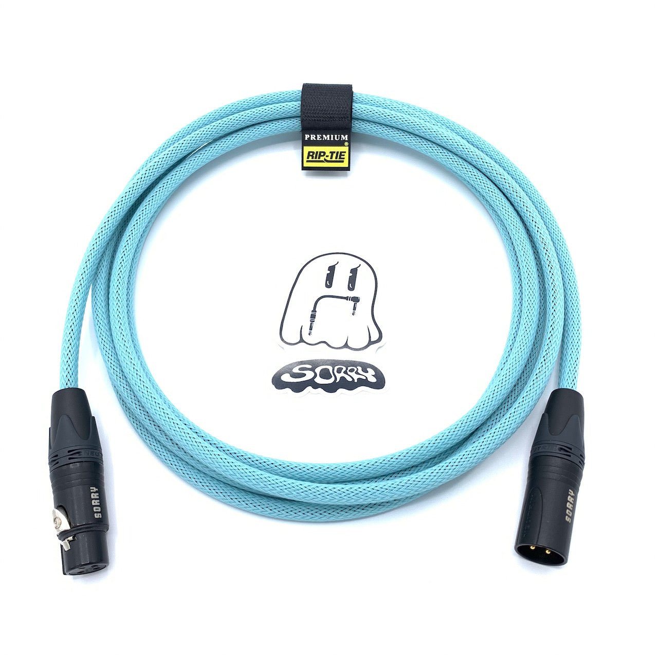 SORRY Microphone Cable - Aqua Blue