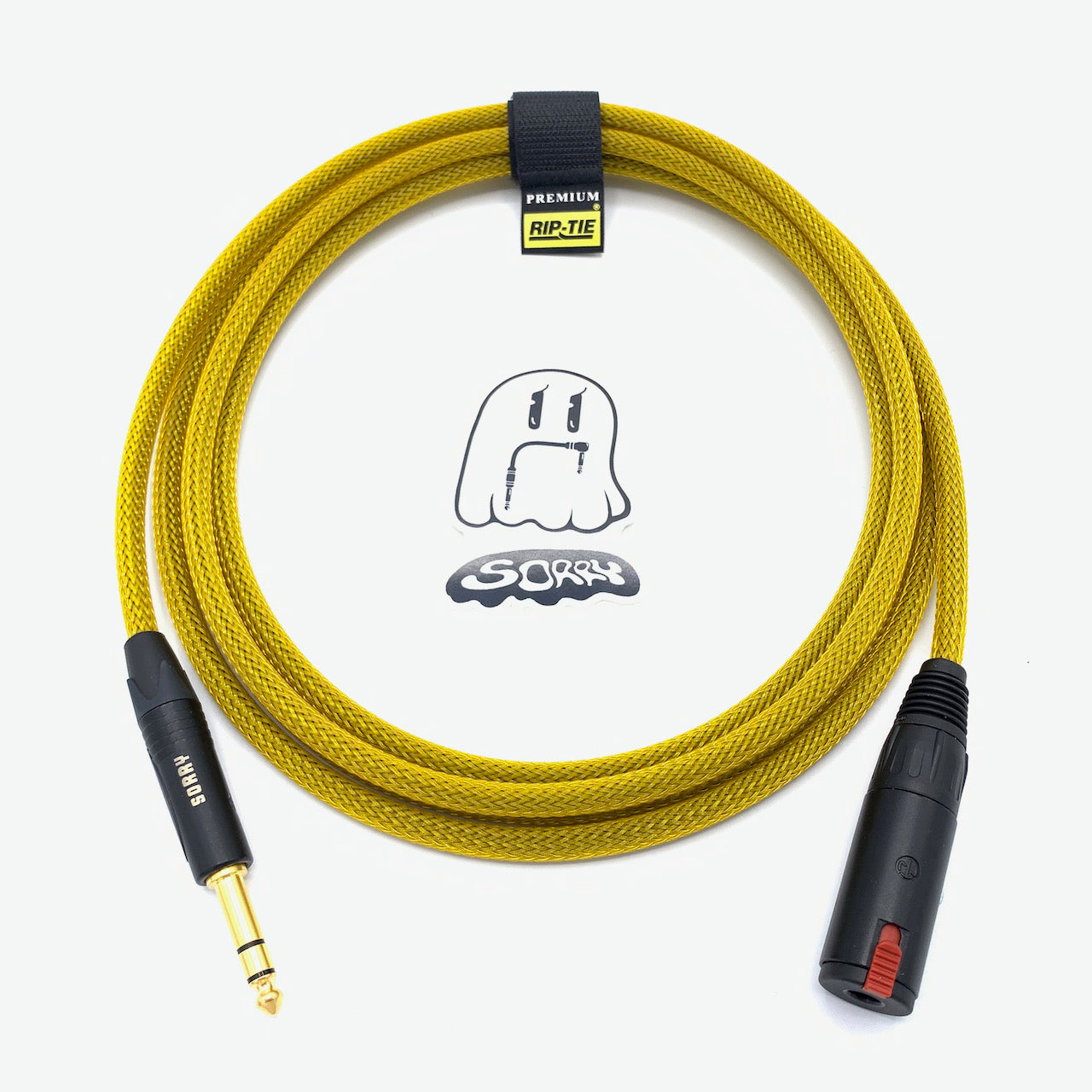 SORRY Locking Headphone Extension Cable - Yellow Gold