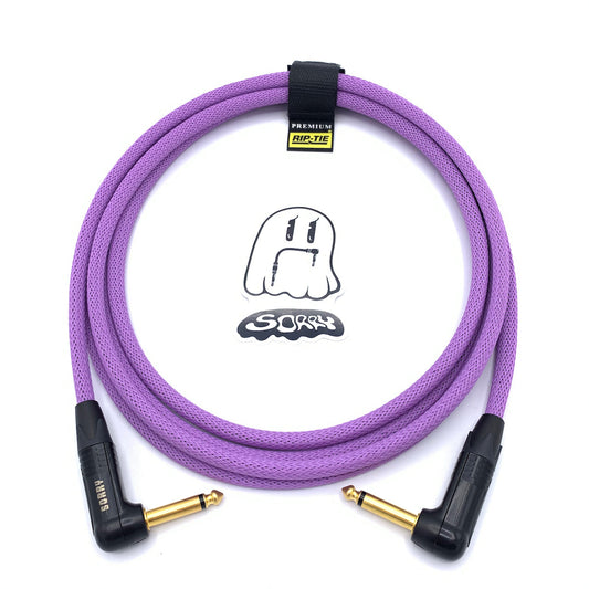 SORRY Right Angle to Right Angle Guitar / Instrument Cable - Lavender