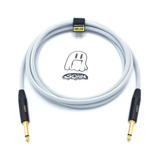 SORRY Straight to Straight Guitar / Instrument Cable - Specialty White