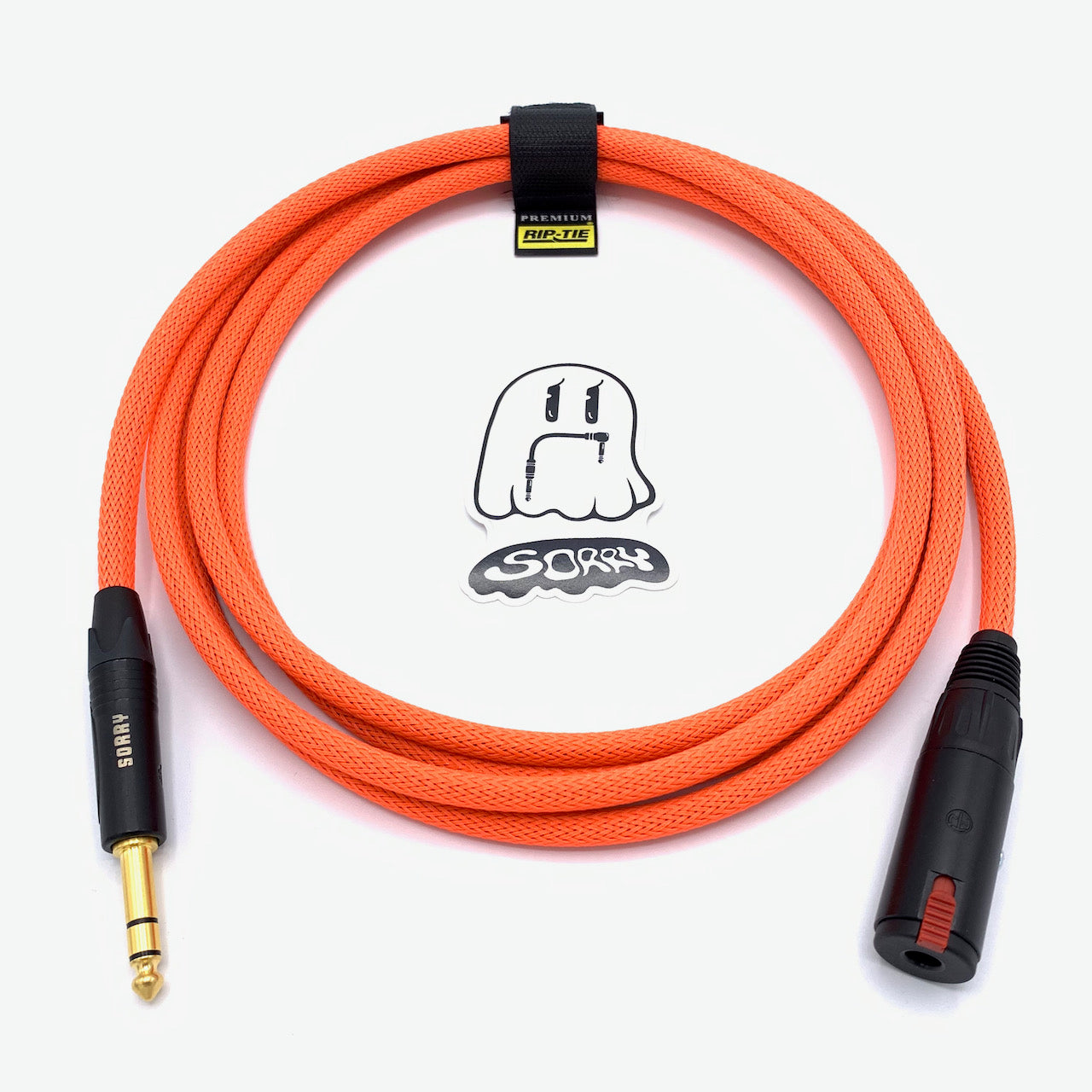 SORRY Locking Headphone Extension Cable - Neon Red