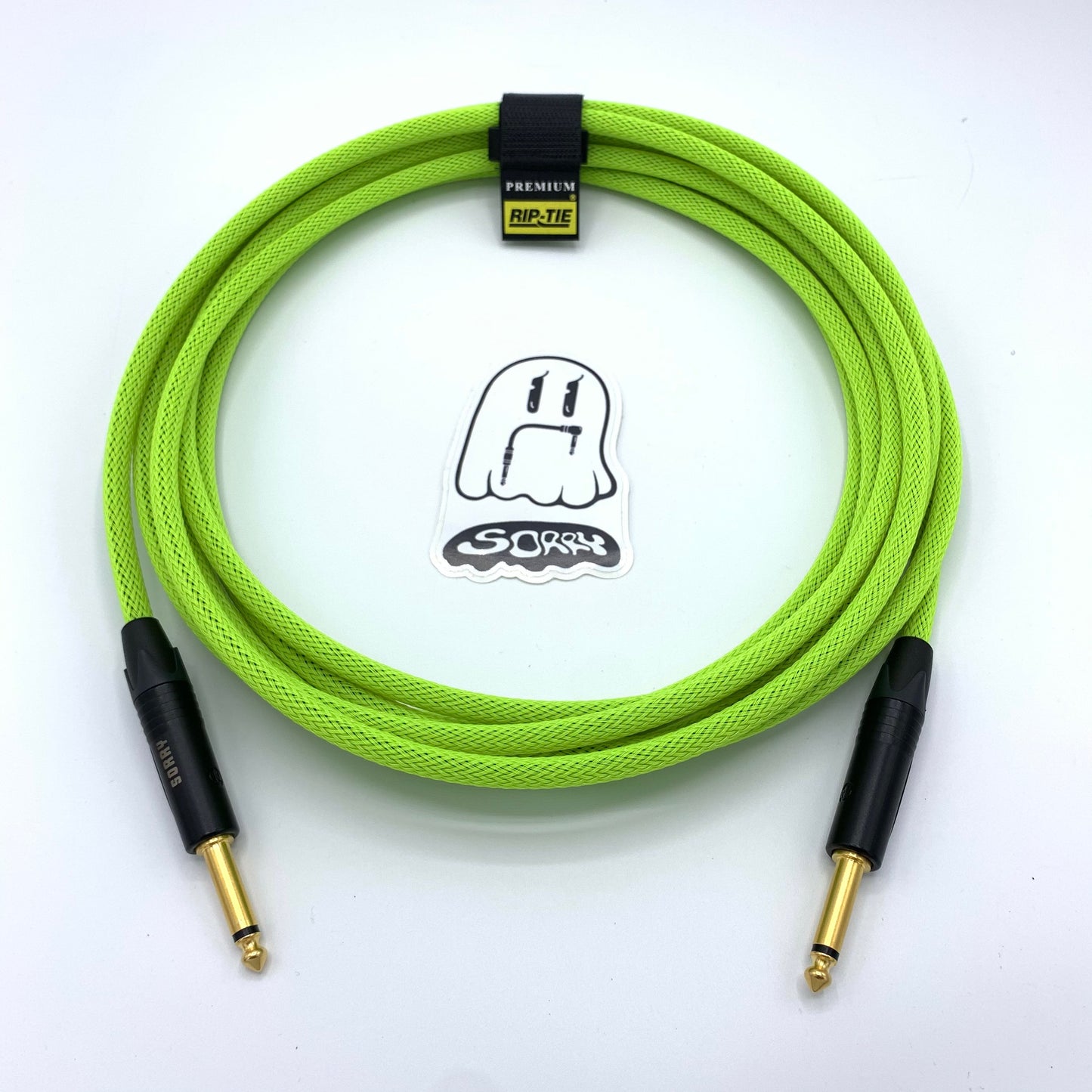 SORRY Straight to Straight Guitar / Instrument Cable - Highlighter Yellow