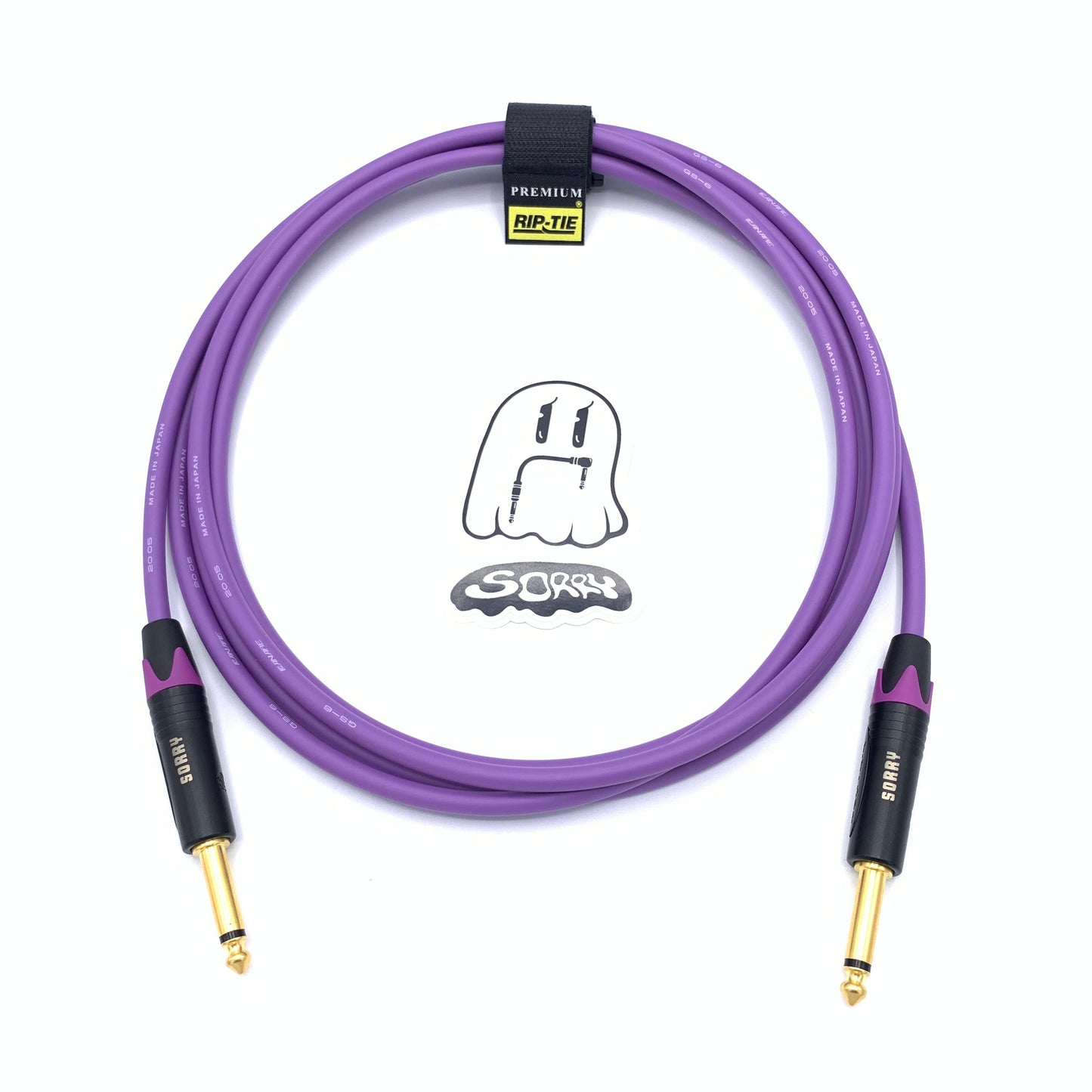 SORRY Straight to Straight Guitar / Instrument Cable - Standard Purple