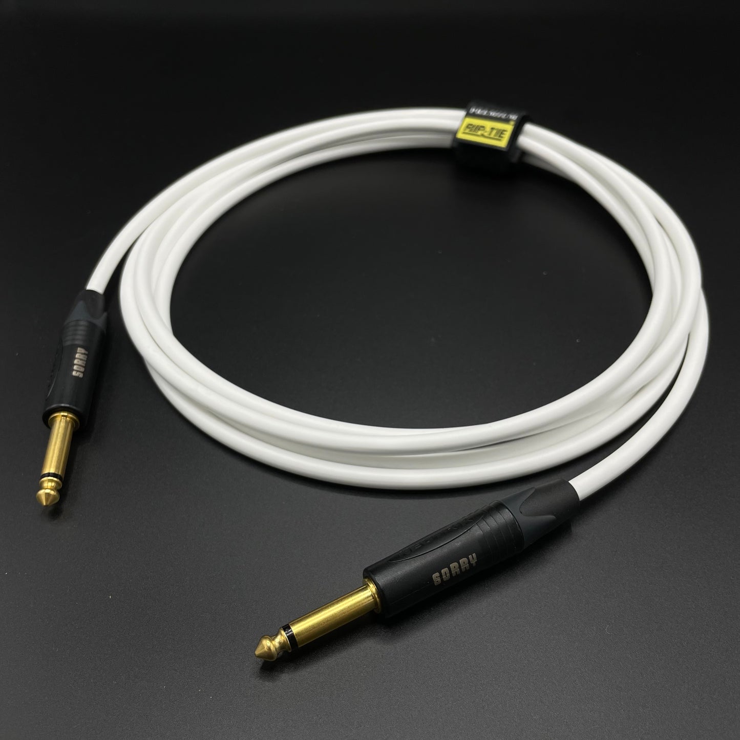 SORRY Straight to Straight Guitar / Instrument Cable - Standard White